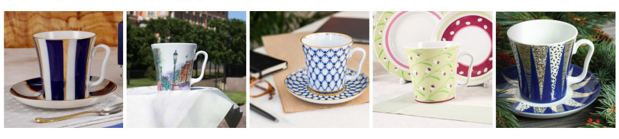 Latte Coffee & Hot Chocolate Mugs