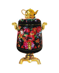 BLACK TEA IN METAL GIFT SAMOVAR BOX ZHOSTOVO BLACK 75 GR 2.6 OZ