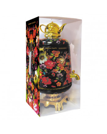 BLACK TEA IN METAL GIFT SAMOVAR BOX ZHOSTOVO BLACK 75 GR 2.6 OZ