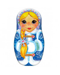 BLACK TEA IN METAL GIFT NESTING DOLL BOX SNOWMAIDEN 50 GR 1.8 OZ