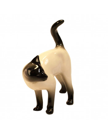 LOMONOSOV IMPERIAL PORCELAIN FIGURINE CAT SIAMESE