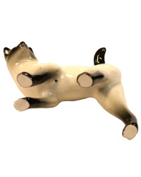 LOMONOSOV IMPERIAL PORCELAIN FIGURINE CAT SIAMESE