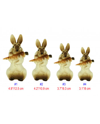 LOMONOSOV IMPERIAL PORCELAIN FIGURINE RABBIT WITH CARROT #3