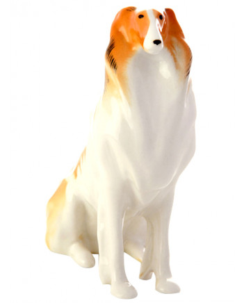 LOMONOSOV IMPERIAL PORCELAIN FIGURINE DOG COLLIE