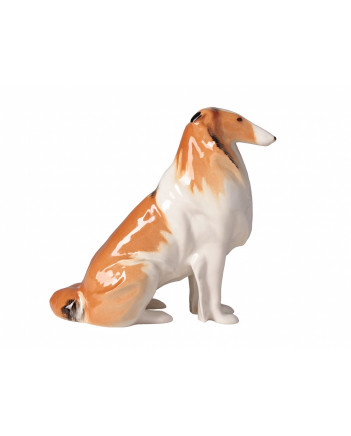 LOMONOSOV IMPERIAL PORCELAIN FIGURINE DOG COLLIE