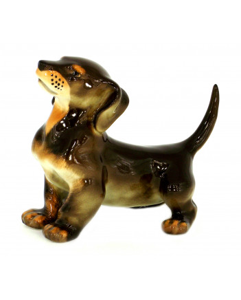 LOMONOSOV IMPERIAL PORCELAIN FIGURINE DOG DACHSHUND 