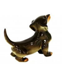 LOMONOSOV IMPERIAL PORCELAIN FIGURINE DOG DACHSHUND 