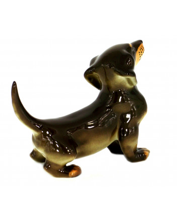LOMONOSOV IMPERIAL PORCELAIN FIGURINE DOG DACHSHUND 
