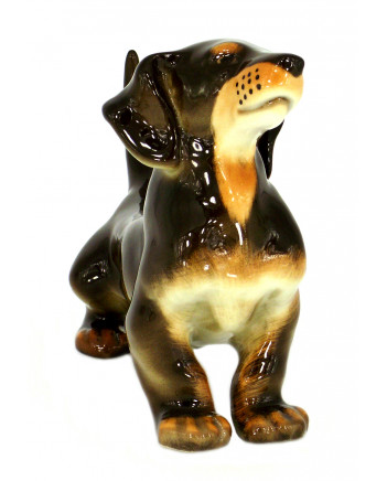 LOMONOSOV IMPERIAL PORCELAIN FIGURINE DOG DACHSHUND 