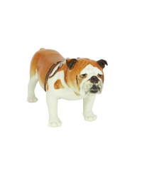LOMONOSOV IMPERIAL PORCELAIN FIGURINE DOG ENGLISH BULLDOG