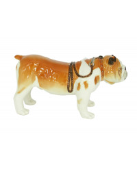 LOMONOSOV IMPERIAL PORCELAIN FIGURINE DOG ENGLISH BULLDOG