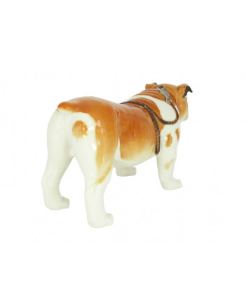 LOMONOSOV IMPERIAL PORCELAIN FIGURINE DOG ENGLISH BULLDOG