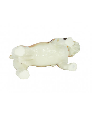 LOMONOSOV IMPERIAL PORCELAIN FIGURINE DOG ENGLISH BULLDOG