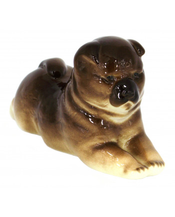 LOMONOSOV IMPERIAL PORCELAIN FIGURINE DOG CHOW CHOW