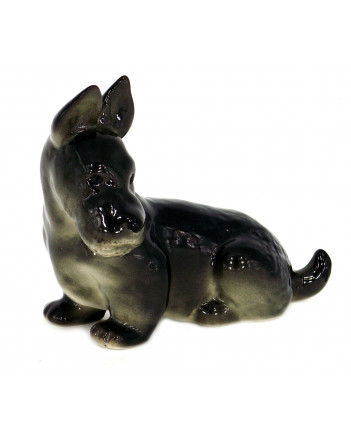 LOMONOSOV IMPERIAL PORCELAIN FIGURINE DOG SCOTTISH TERRIER