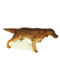 LOMONOSOV IMPERIAL PORCELAIN FIGURINE DOG IRISH SETTER