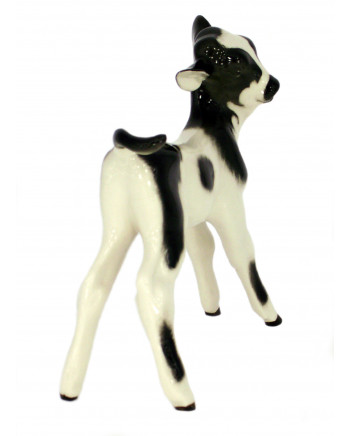 LOMONOSOV IMPERIAL PORCELAIN FIGURINE BULL CALF COW BABY