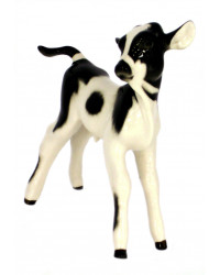 LOMONOSOV IMPERIAL PORCELAIN FIGURINE BULL CALF COW BABY