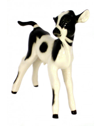 LOMONOSOV IMPERIAL PORCELAIN FIGURINE BULL CALF COW BABY
