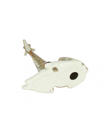 LOMONOSOV IMPERIAL PORCELAIN FIGURINE GIRAFFE WITH LONG NECK