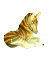 LOMONOSOV IMPERIAL PORCELAIN FIGURINE ZEBRA BABY SLEEPING