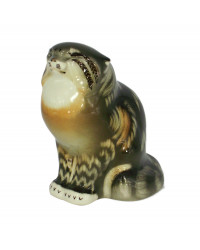 LOMONOSOV IMPERIAL PORCELAIN FIGURINE CAT WILD