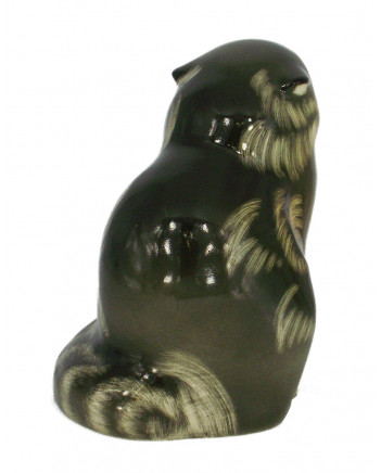 LOMONOSOV IMPERIAL PORCELAIN FIGURINE CAT WILD