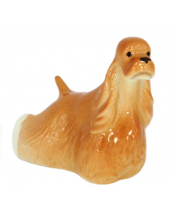 LOMONOSOV IMPERIAL PORCELAIN FIGURINE DOG COCKER SPANIEL