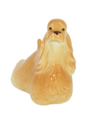 LOMONOSOV IMPERIAL PORCELAIN FIGURINE DOG COCKER SPANIEL