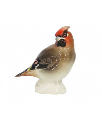 LOMONOSOV IMPERIAL PORCELAIN FIGURINE BIRD WAXWING #2