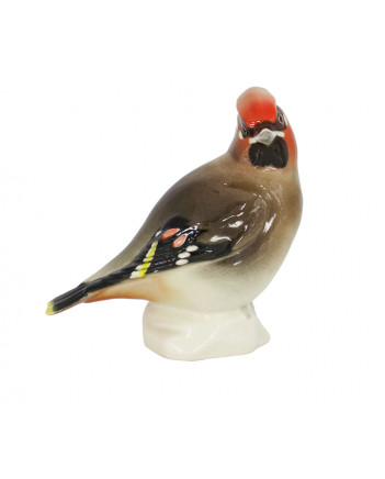 LOMONOSOV IMPERIAL PORCELAIN FIGURINE BIRD WAXWING #2
