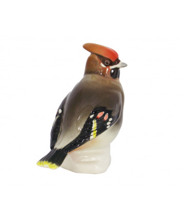 LOMONOSOV IMPERIAL PORCELAIN FIGURINE BIRD WAXWING #2