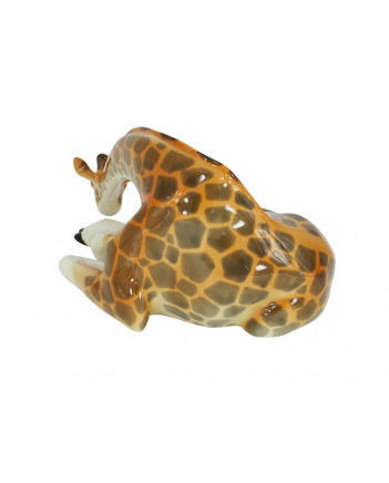 LOMONOSOV IMPERIAL PORCELAIN FIGURINE GIRAFFE WITH HEAD DOWN 