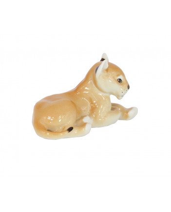 LOMONOSOV IMPERIAL PORCELAIN FIGURINE LION BABY