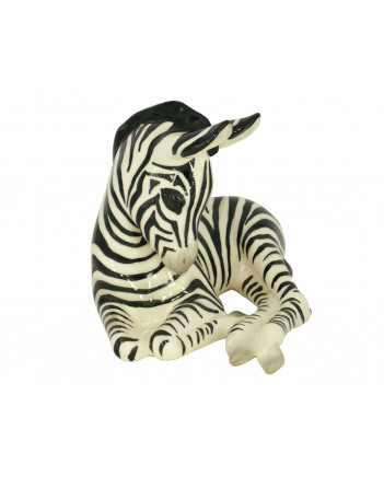 LOMONOSOV IMPERIAL PORCELAIN FIGURINE ZEBRA BABY RELAXING
