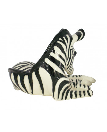 LOMONOSOV IMPERIAL PORCELAIN FIGURINE ZEBRA BABY RELAXING