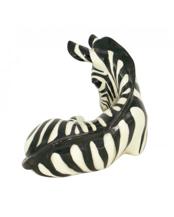 LOMONOSOV IMPERIAL PORCELAIN FIGURINE ZEBRA BABY RELAXING