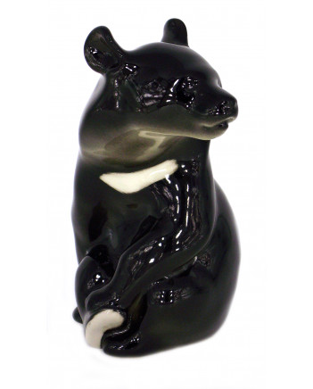 LOMONOSOV IMPERIAL PORCELAIN FIGURINE ASIAN BEAR