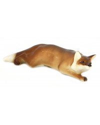 LOMONOSOV IMPERIAL PORCELAIN FIGURINE RED FOX HUNTING