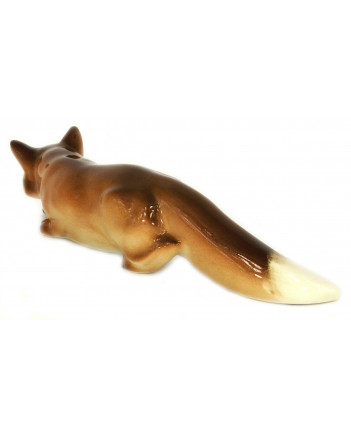 LOMONOSOV IMPERIAL PORCELAIN FIGURINE RED FOX HUNTING