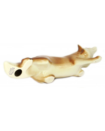 LOMONOSOV IMPERIAL PORCELAIN FIGURINE RED FOX HUNTING