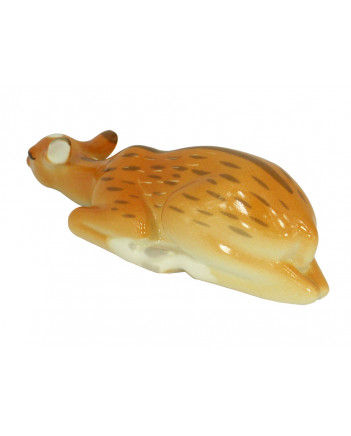 LOMONOSOV IMPERIAL PORCELAIN FIGURINE FALLOW DEER BABY LOMONOSOV IMPERIAL PORCELAIN FIGURINE FALLOW DEER BABY
