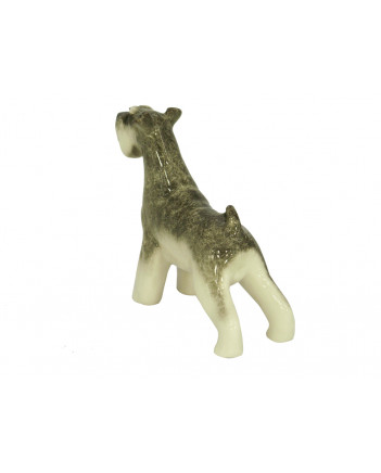 LOMONOSOV IMPERIAL PORCELAIN FIGURINE DOG MINIATURE SCHNAUZER STANDING