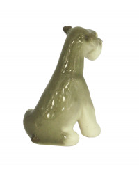 LOMONOSOV IMPERIAL PORCELAIN FIGURINE DOG MINIATURE SCHNAUZER PUPPY