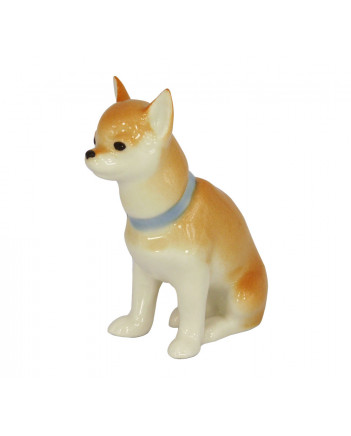 LOMONOSOV IMPERIAL PORCELAIN FIGURINE DOG CHIHUAHUA SITTING