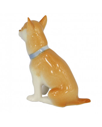 LOMONOSOV IMPERIAL PORCELAIN FIGURINE DOG CHIHUAHUA SITTING