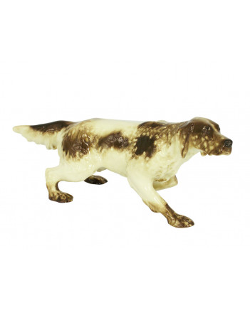LOMONOSOV IMPERIAL PORCELAIN FIGURINE DOG SETTER