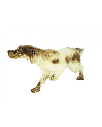 LOMONOSOV IMPERIAL PORCELAIN FIGURINE DOG SETTER