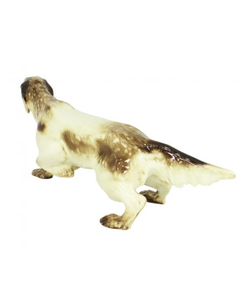 LOMONOSOV IMPERIAL PORCELAIN FIGURINE DOG SETTER