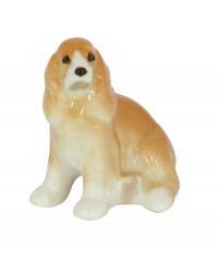 LOMONOSOV IMPERIAL PORCELAIN FIGURINE DOG SPANIEL APRICOT